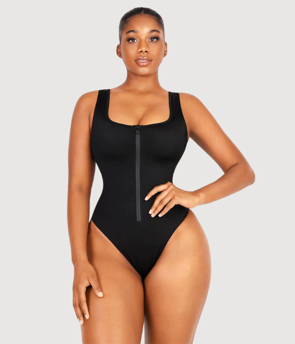 Maillot de bain zippé sculptant
